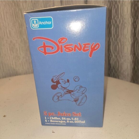 Vintage Disney NOS 5 Piece Juice Set GrandeesVtgEph In Collectable Condition - Picture 3 of 14